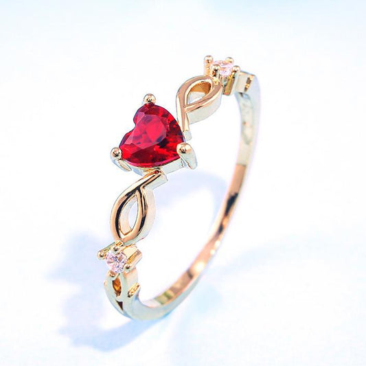 Anello Cuore Ruby - Valentina Gioielli