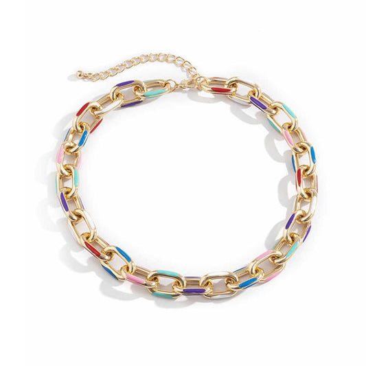 PASTEL CHAIN NECKLACE - VALENTINA JEWELS